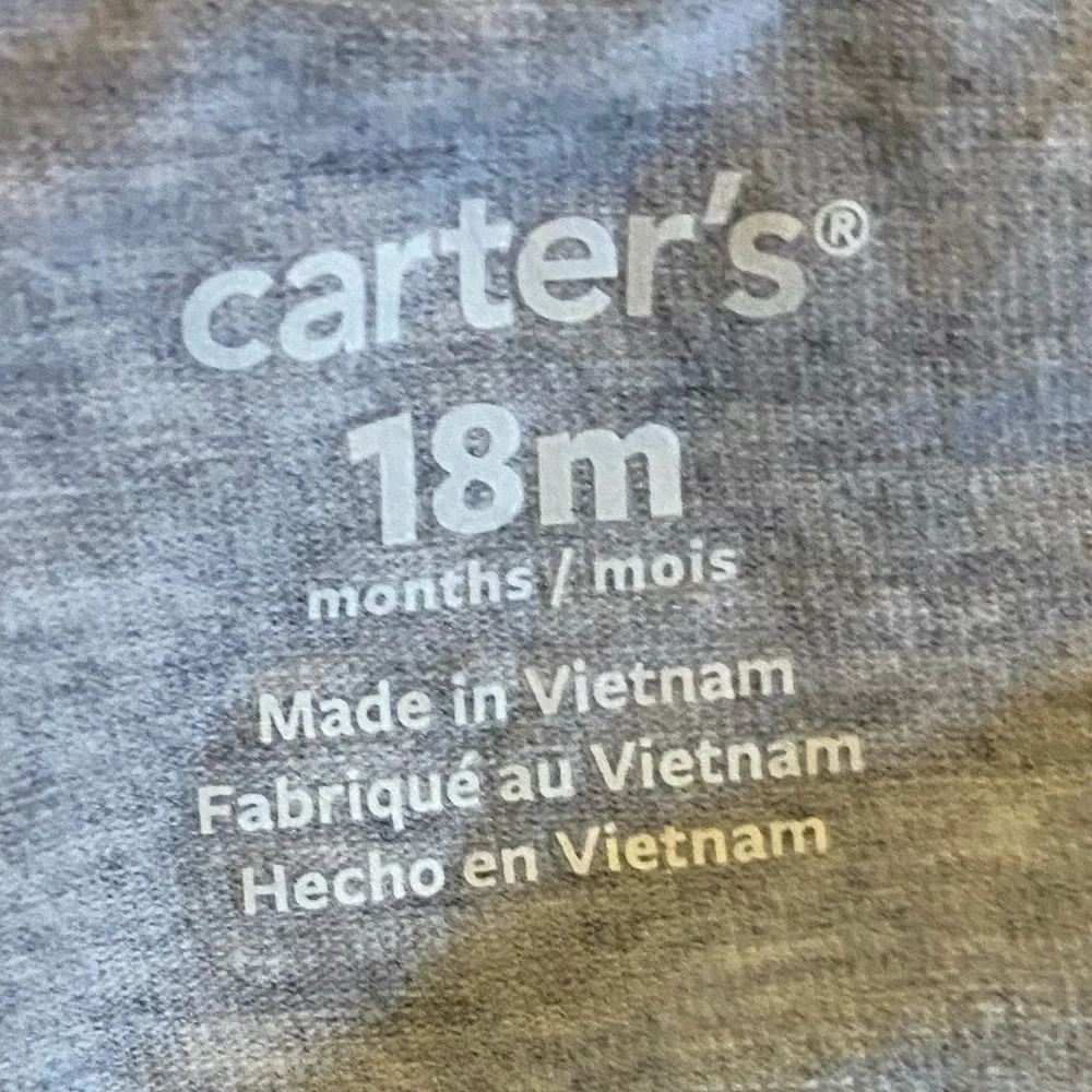 Carters grey pink winking bear girls dress baby toddler 18 months - Picture 4 of 6